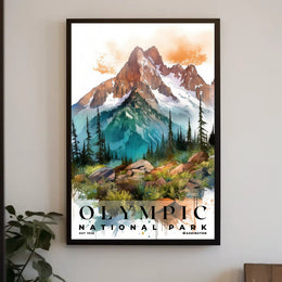 Olympic Watercolor Wall Art Poster