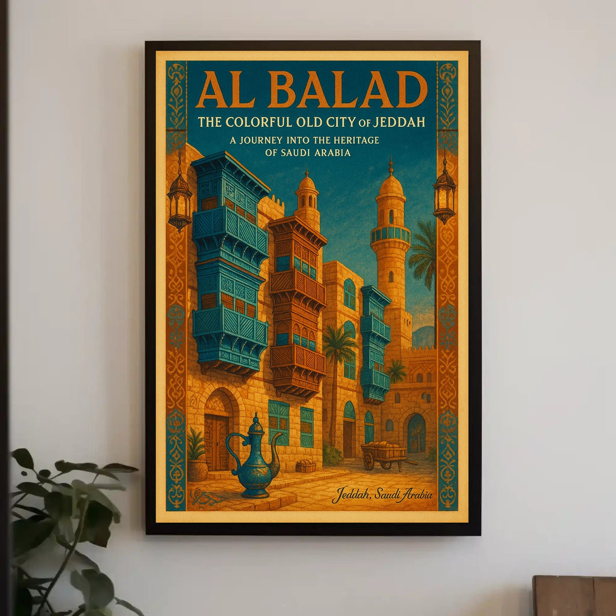 Al Balad The Colorful Old City Of Poster