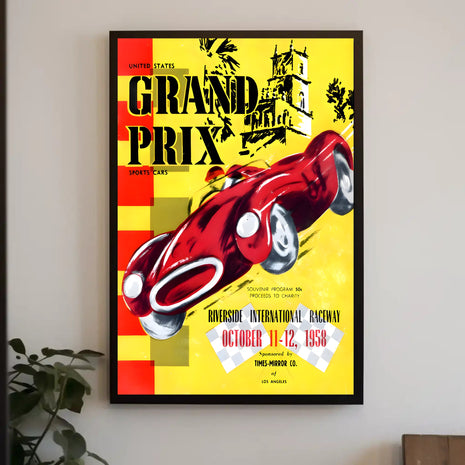 United States Grand Prix Sports Cars Poster