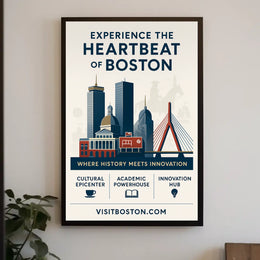 Experience The Heartbeat Of Boston Poster