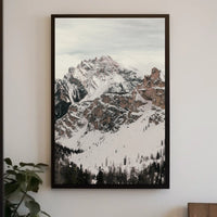 Winter Majesty: Snowy Mountain Landscape National Park Poster