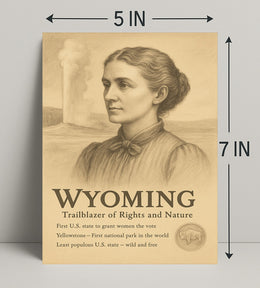 Wyoming Trailblazer of Rights and Nature Poster PosterGoat