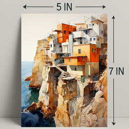 Cliffside Abodes Poster
