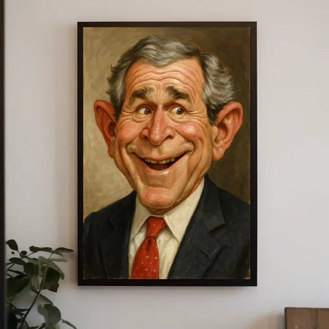 George H. W. Bush Caricature Poster
