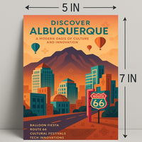 Discover Albuquerque Wall Art Print PosterGoat