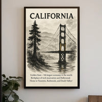 California The Golden State Poster