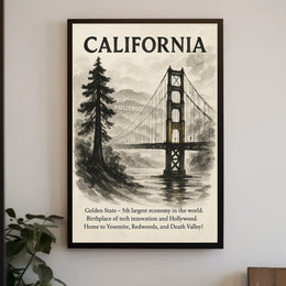 California The Golden State Poster
