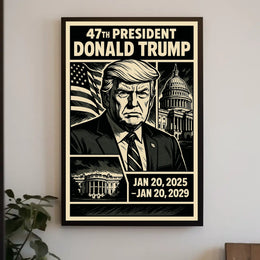 Donald Trump 47th President Poster