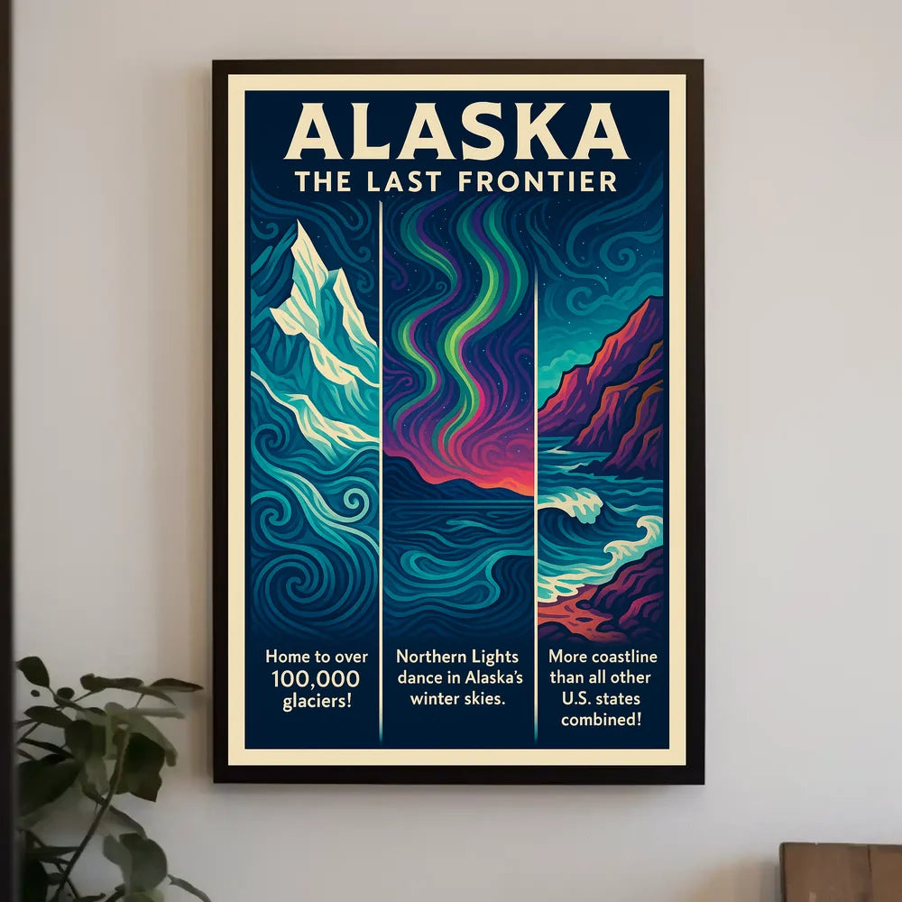 Alaska Poster Natural Beauty Museum Quality Print Decor