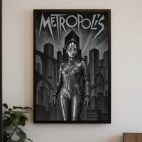 Iconic Robot Art Deco Futuristic Poster