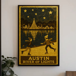 Austin River Of Lights Poster