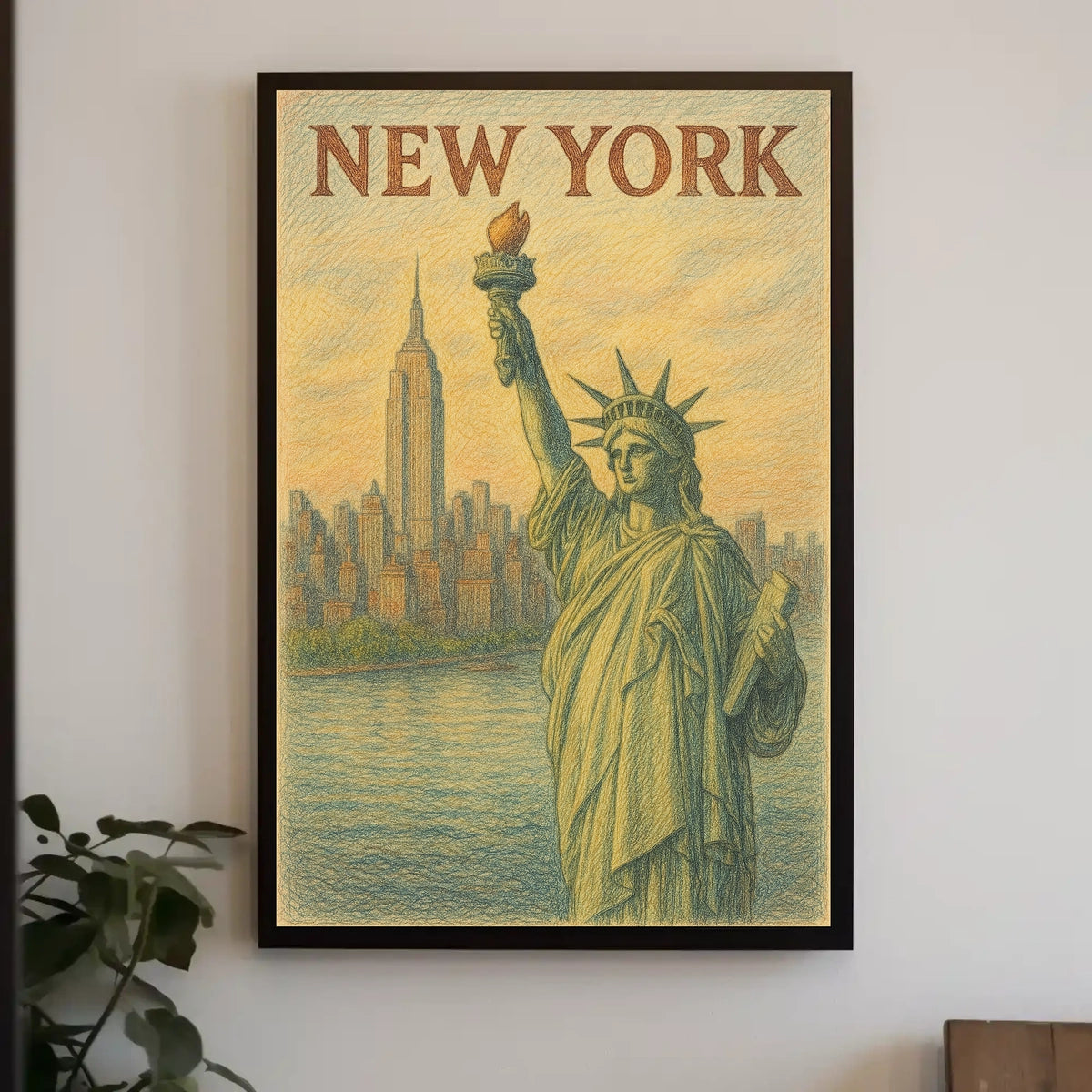 New York City Landmarks Poster