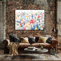 A Colorful Crowd Poster PosterGoat