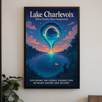 Lake Charlevoix Where Reality Meets Poster