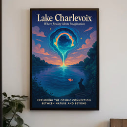 Lake Charlevoix Where Reality Meets Poster