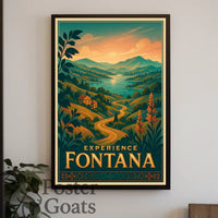 Fontana Vintage Travel Poster