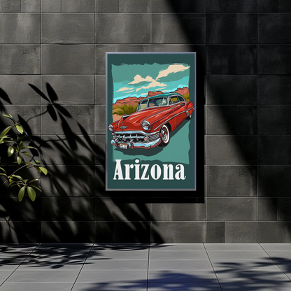 Arizona Desert Adventure Vintage Poster