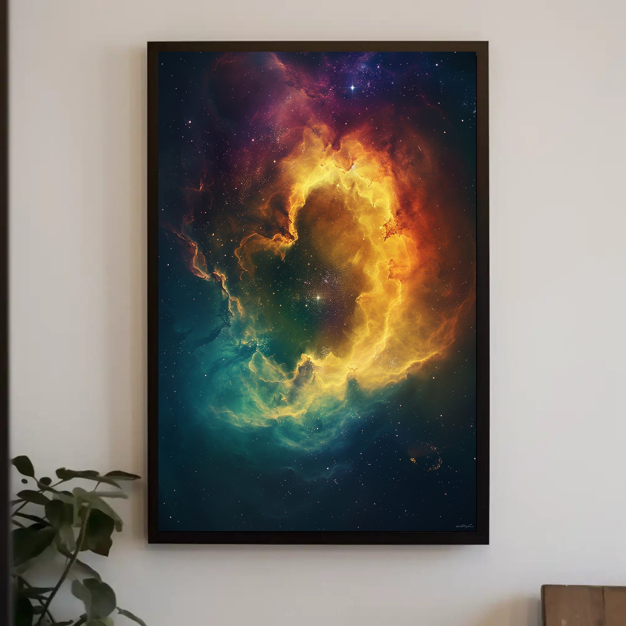 Mesmerizing Cosmic Nebula Art Print in Space or Astronomy Poster PosterGoat