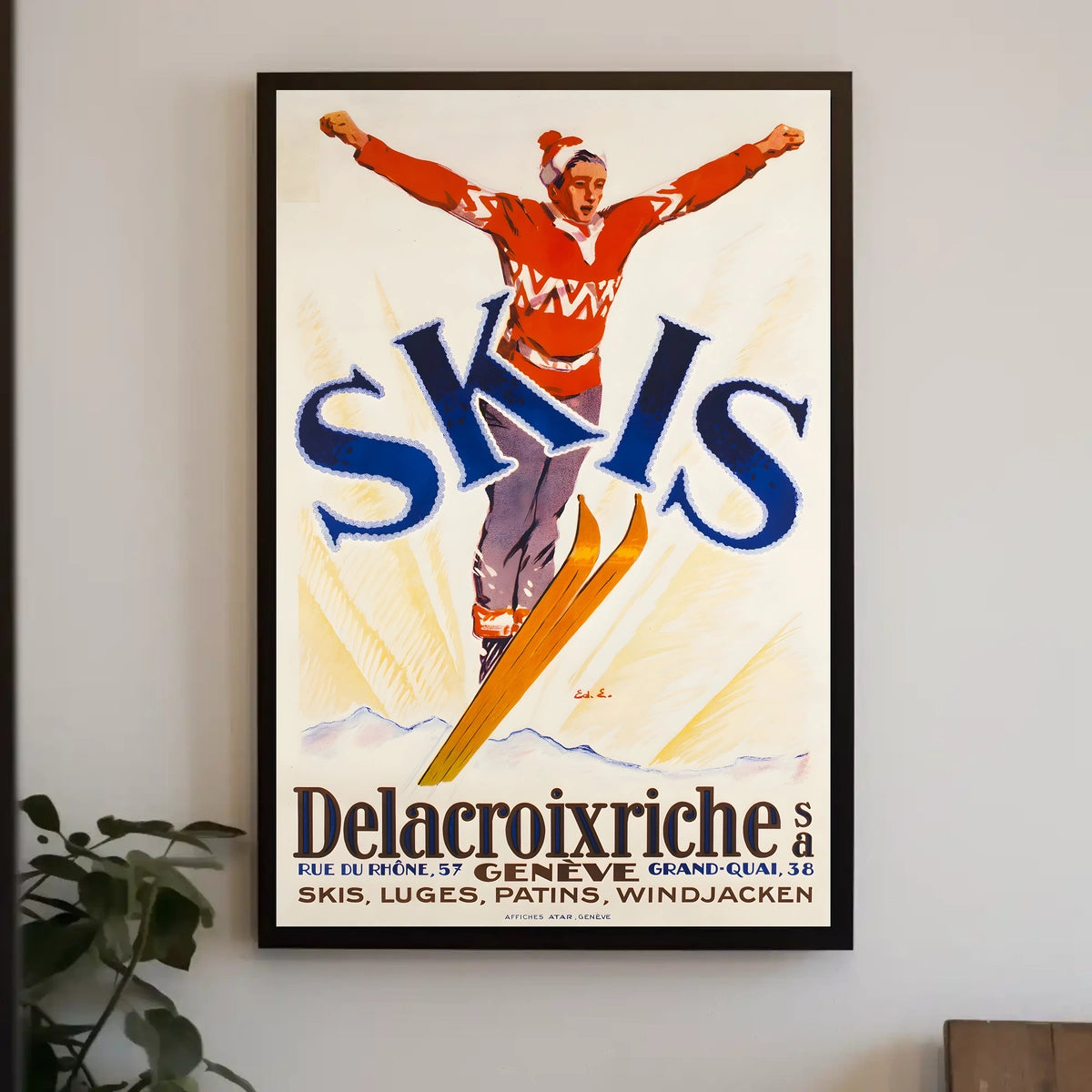 Delacroixriche Winter Sports Poster