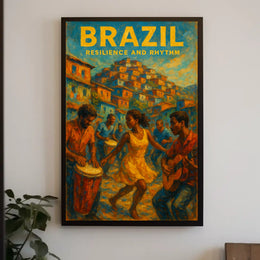 Brazil Resilience And Rhythm Poster 18x24 Wall Art Print