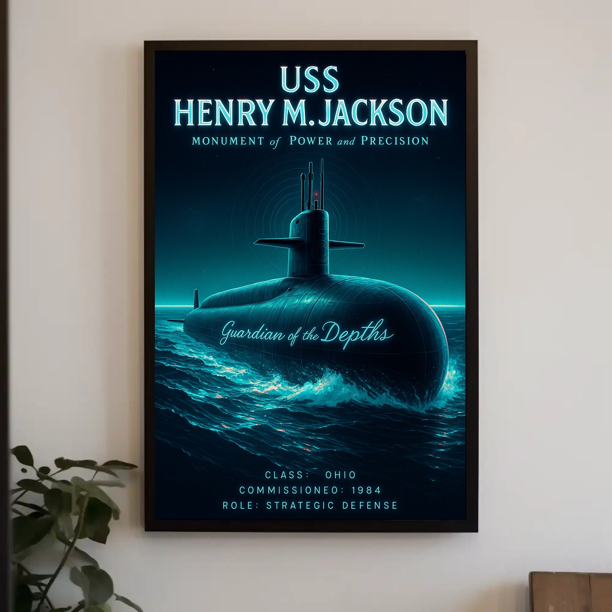 USS Henry M. Jackson Monument of Power and Precision Poster