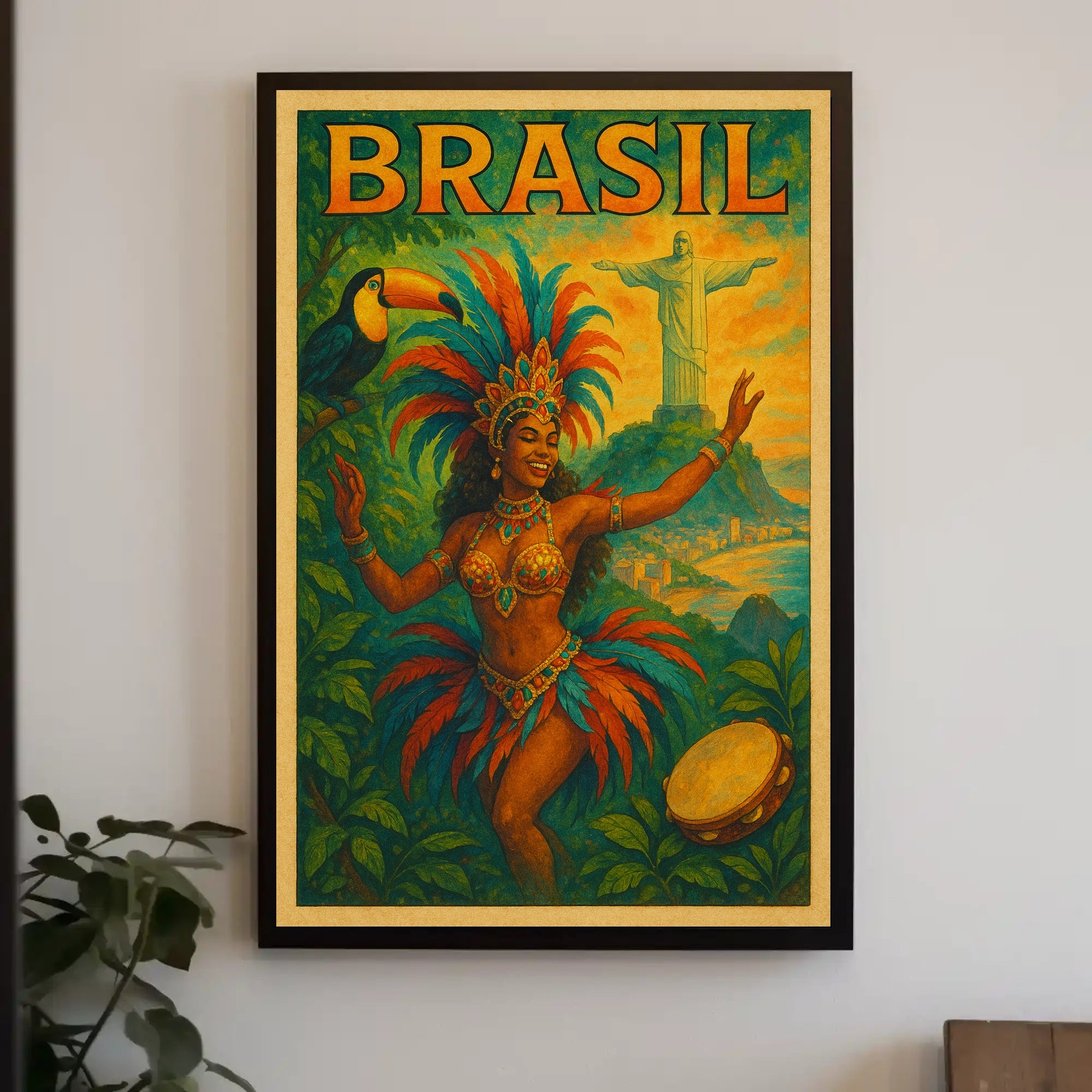 Vibrant Brazil Celebration Poster