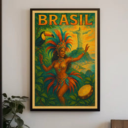 Vibrant Brazil Celebration Poster