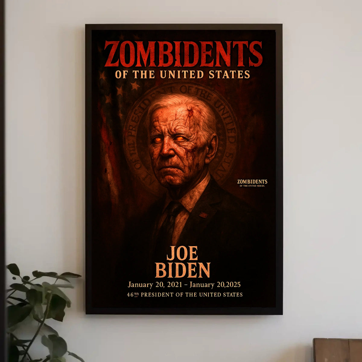Joe Biden 46th President of the United States Zombidents Poster Series