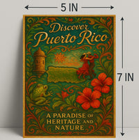 Discover Puerto Rico Vintage Poster Art PosterGoat