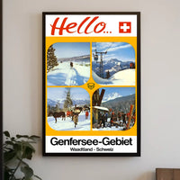Hello from the Genfersee-Gebiet Poster