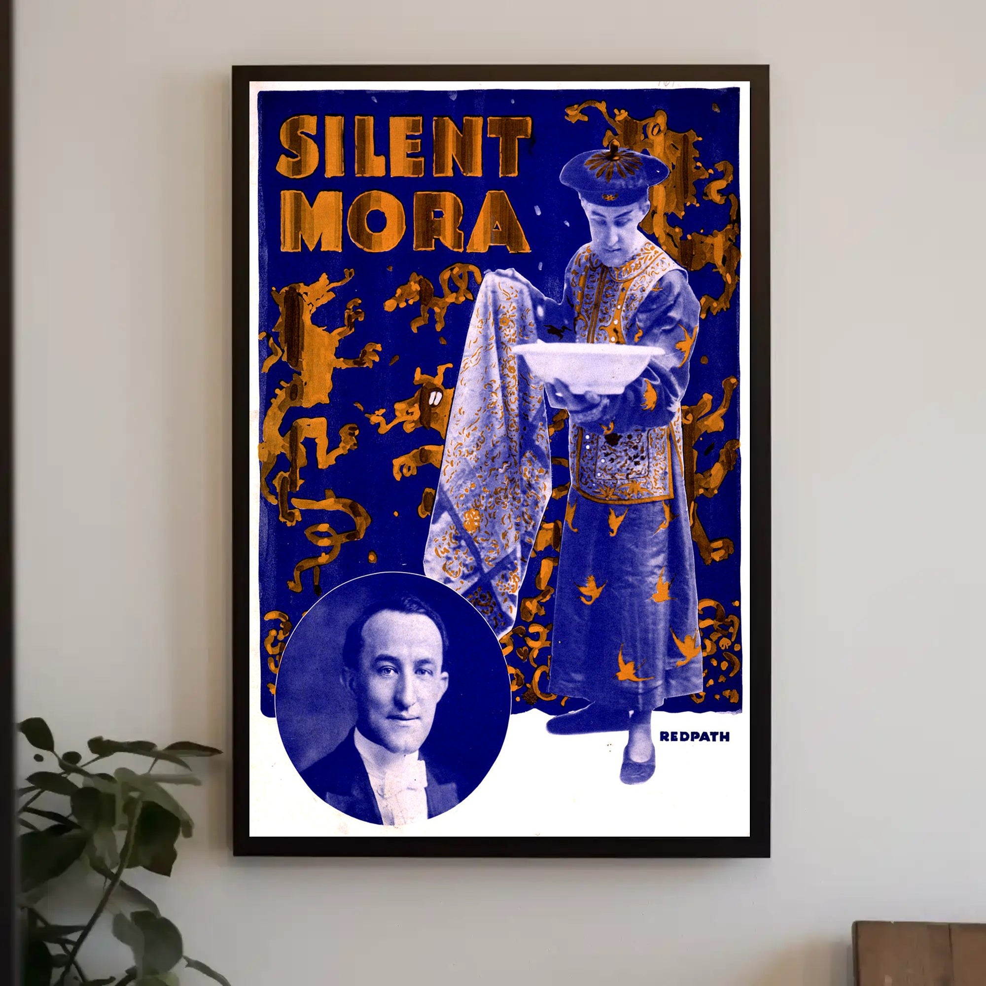 Silent Mora Magic Performance Vintage Cultural Poster