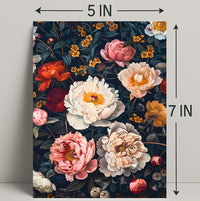 Floral Symphony: Botanical Elegance in Art Poster