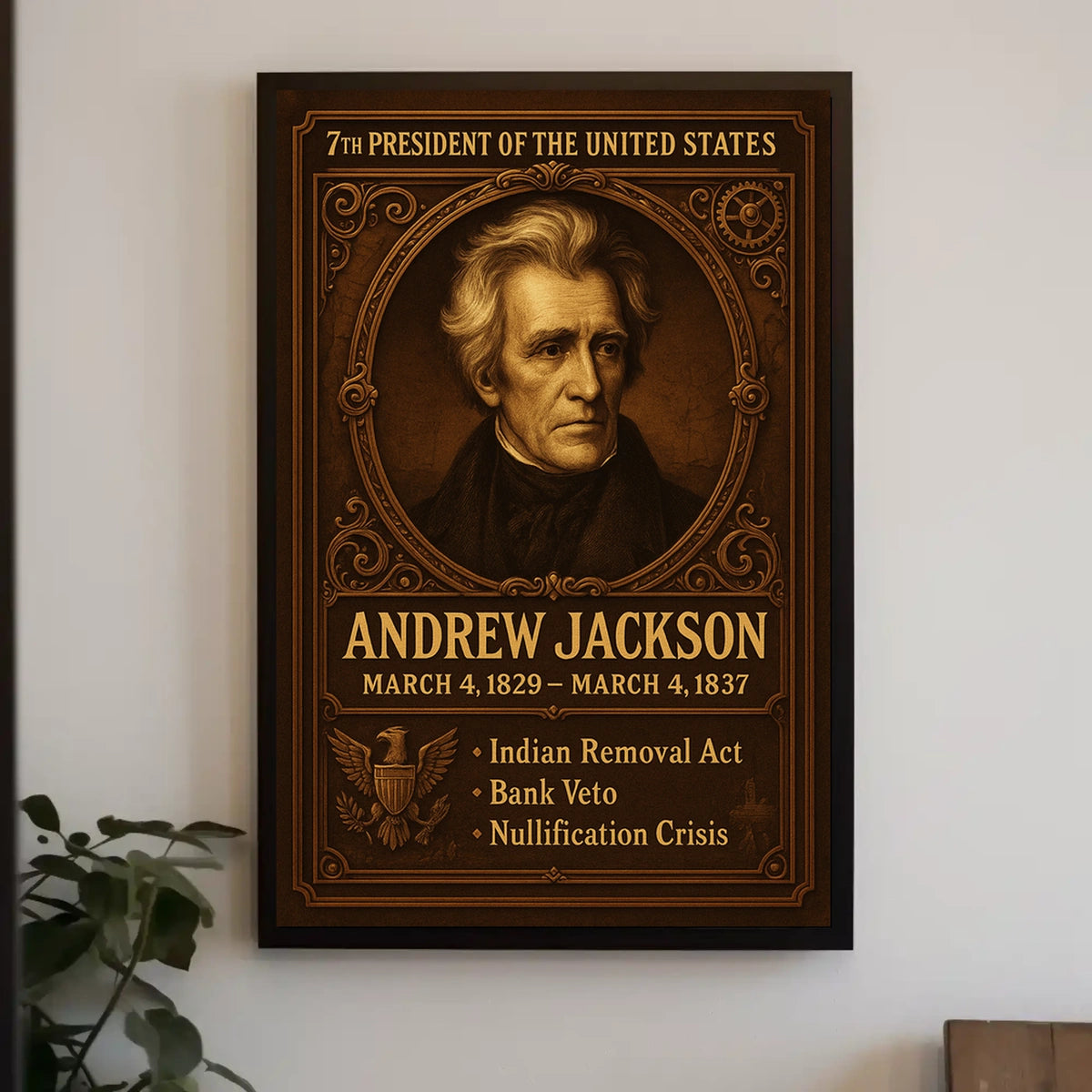 Andrew Jackson 7th President Poster