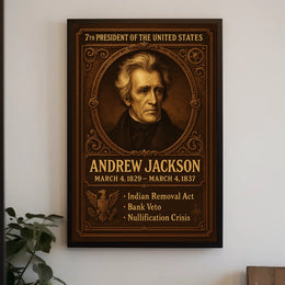 Andrew Jackson 7th President Poster