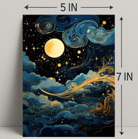 Celestial Nightscape Poster PosterGoat