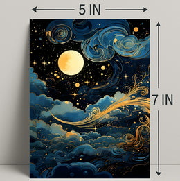 Celestial Nightscape Poster PosterGoat