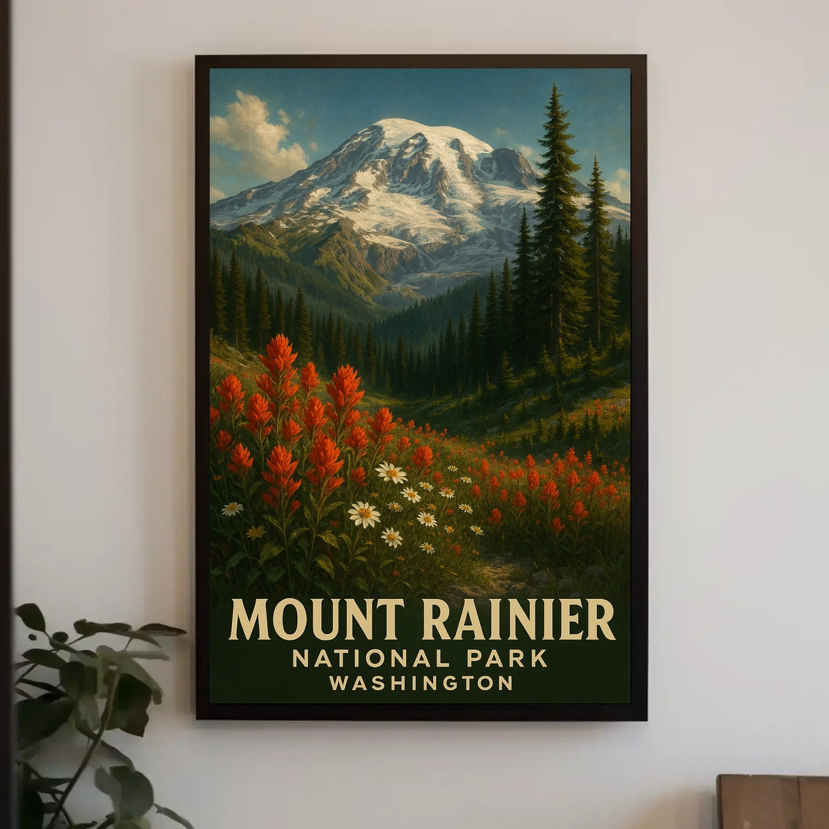Mount Rainier National Park Poster