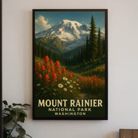 Mount Rainier National Park Poster