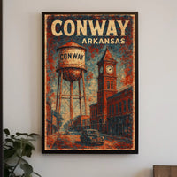 Conway, Arkansas Vintage Vintage Poster