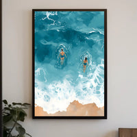 Ocean Serenity Poster Coastal Wall Art Print
