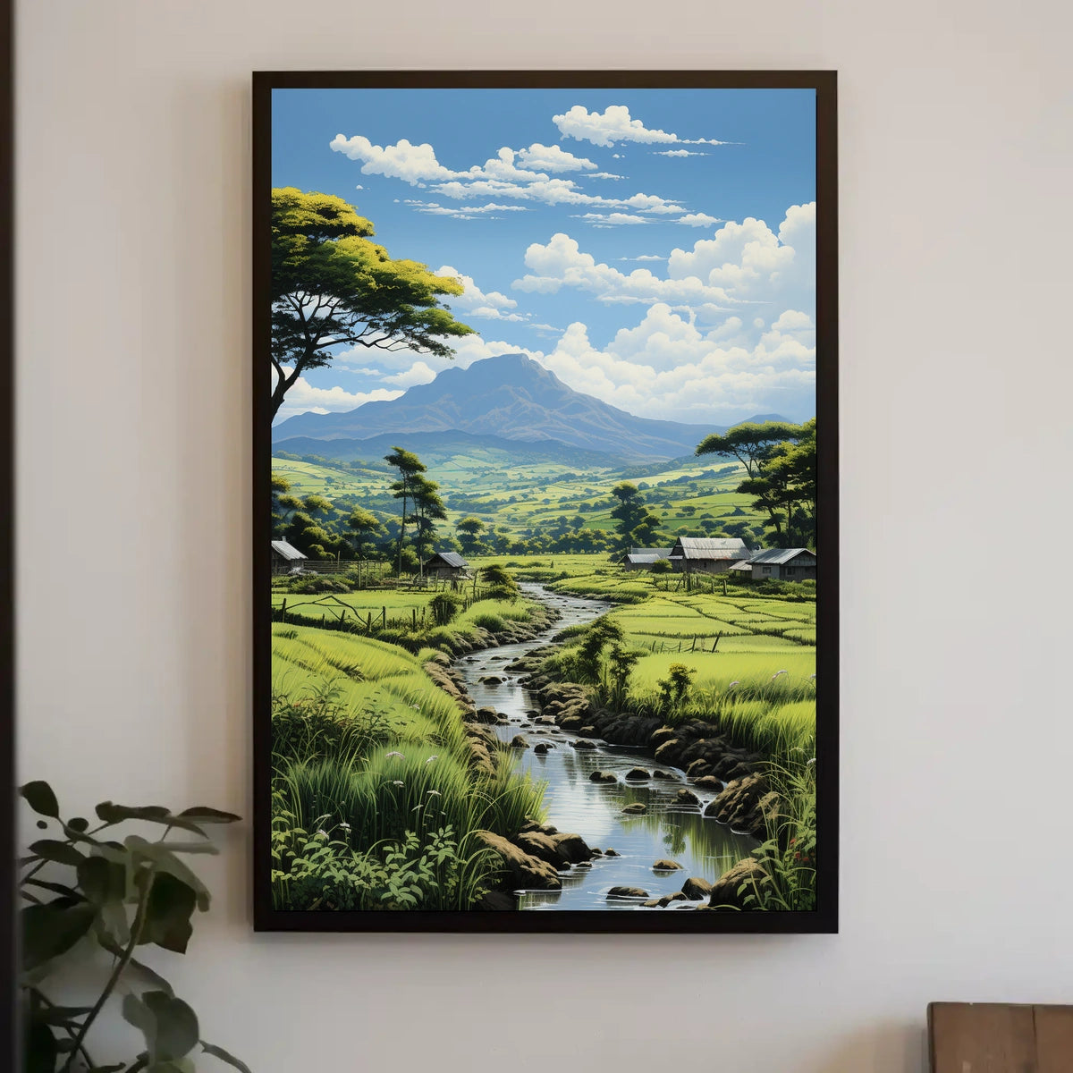 Tranquil Countryside Landscape Poster