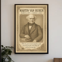 Martin Van Buren 8th President Sketch Poster Art Print Decor PosterGoat