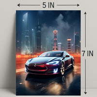 Futuristic Urban Drive Poster