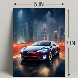 Futuristic Urban Drive Poster