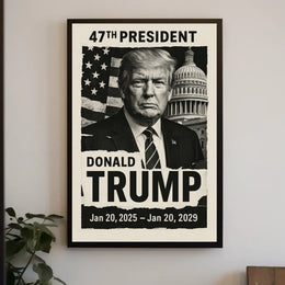 Patriotic Leadership Campaign Poster for Presidential Election