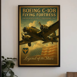 Boeing C-108 Flying Fortress Poster