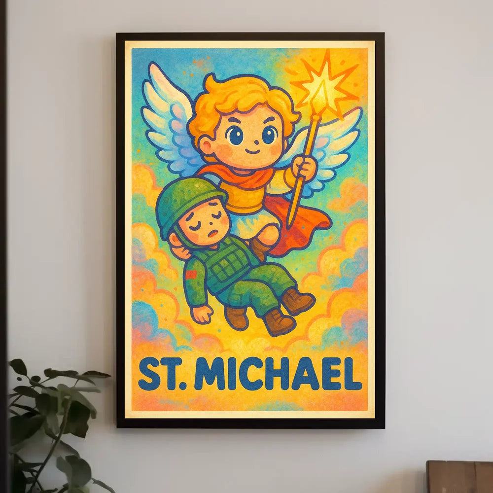 St. Michael Archangel Mystical Art Poster