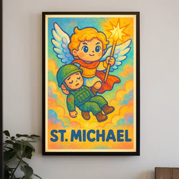 St. Michael Archangel Mystical Art Poster
