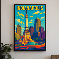 Indianapolis Skyline Poster