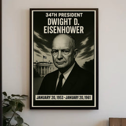Dwight D. Eisenhower 34Th President Poster